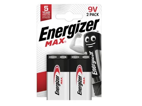 Bateria MAX 9V 6LR61, bilster=2 szt.; ENERGIZER