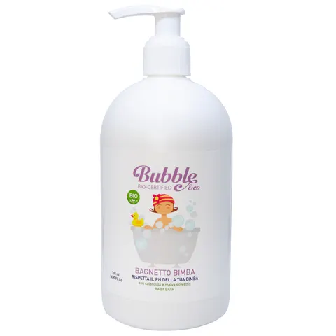 Organiczny płyn do kąpieli dla dziewczynki, 500 ml, 0m+ / Bubble&CO