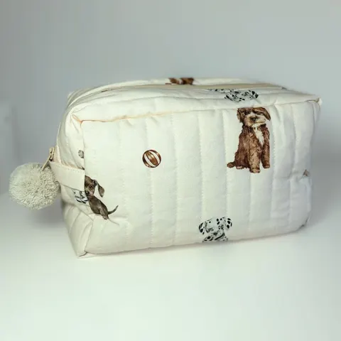 Pikowana kosmetyczka Pieski / Samiboo