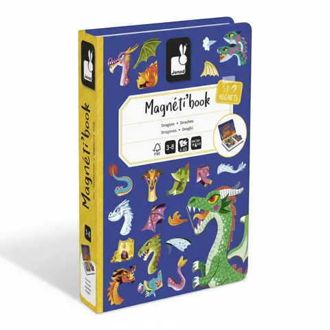 Magnetyczna układanka Smoki Magnetibook / Janod