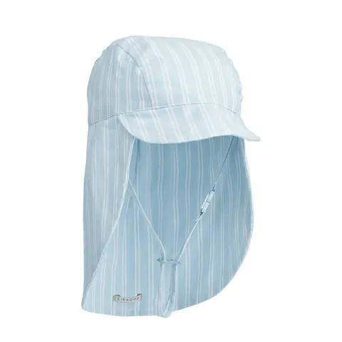 Długi kapelusz letni Cecilia - stripe pure sky, creme de la creme / Liewood