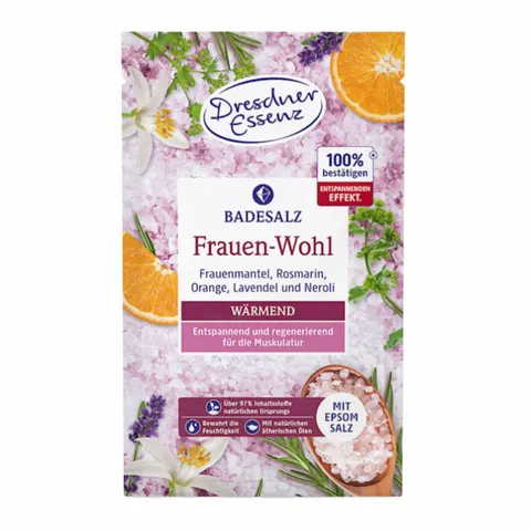 Dla dobrego samopoczucia kobiet - sól do kąpieli z solą epsom, 60 g / Dresdner Essenz