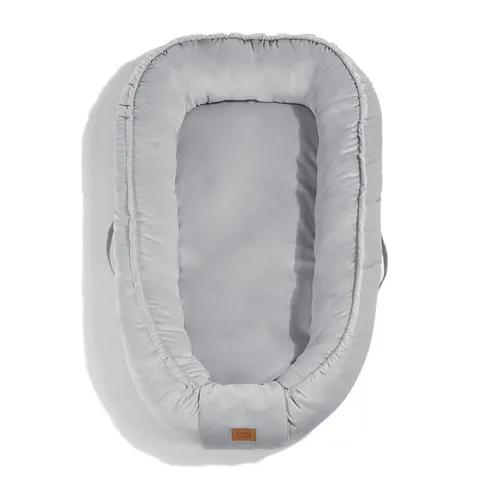 Kokon niemowlęcy BEST NEST VELVET PURE - DARK GREY / La Millou