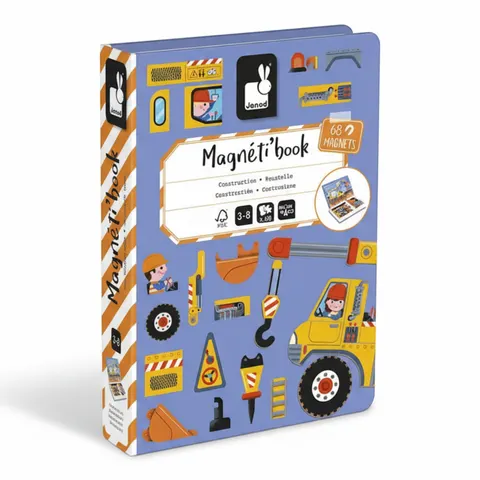 Magnetyczna układanka Plac Budowy Magnetibook, Janod