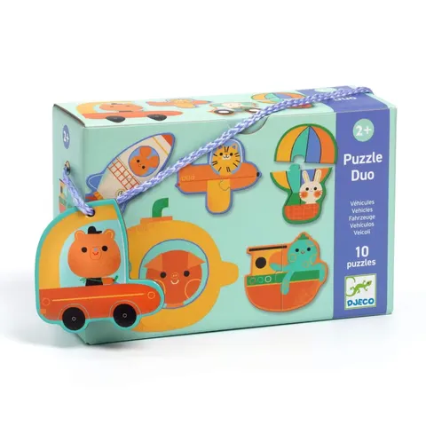Puzzle duo POJAZDY / Djeco
