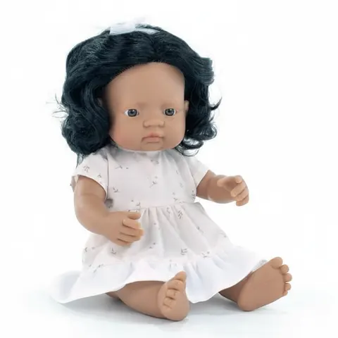 Lalka dziewczynka Latynoska 38 cm My Friends & Me, Miniland Dolls