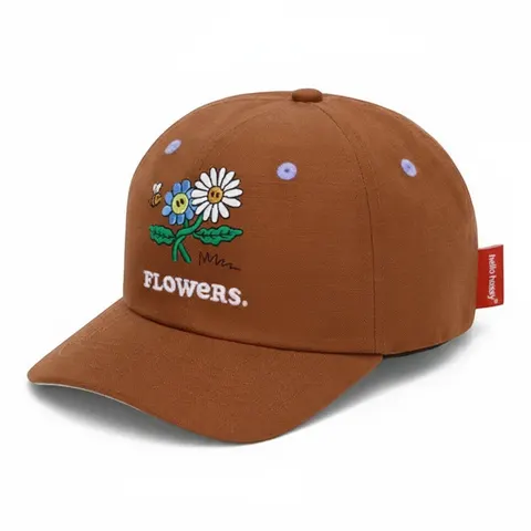 Lniana czapka z daszkiem Linen Flowers / Hello Hossy