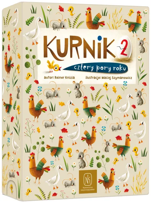 KURNIK 2 Cztery pory roku Gra planszowa Wiek 5+