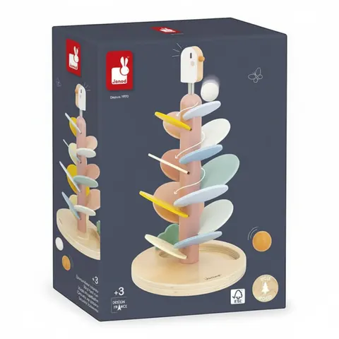 Drewniany kulodrom Ptaszek Sweet Cocoon 3+ / Janod