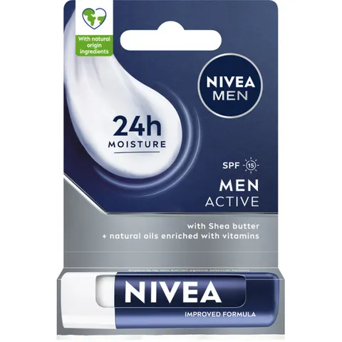 NIVEA MEN Pomadka do ust ACTIVE SPF 15, 4,8 g