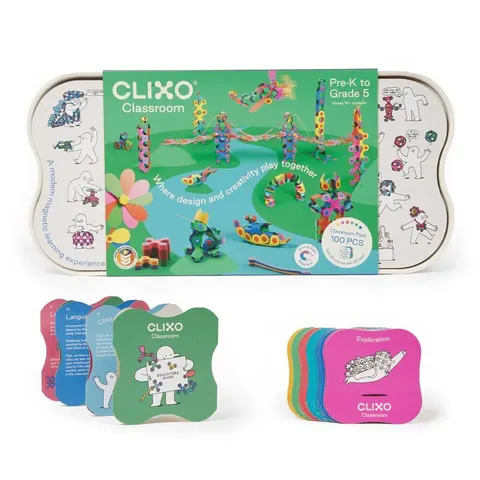 Układanka magnetyczna CLIXO Classroom Pack, 100 elementów / CLIXO