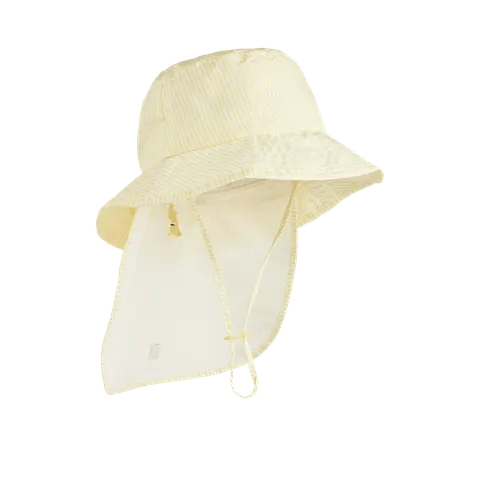 Letni kapelusz Damona - stripe lemonade, creme de la creme / Liewood