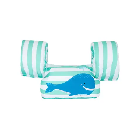 Puddle Jumper 2-6 lat Green White Whale / The Swim Essentials