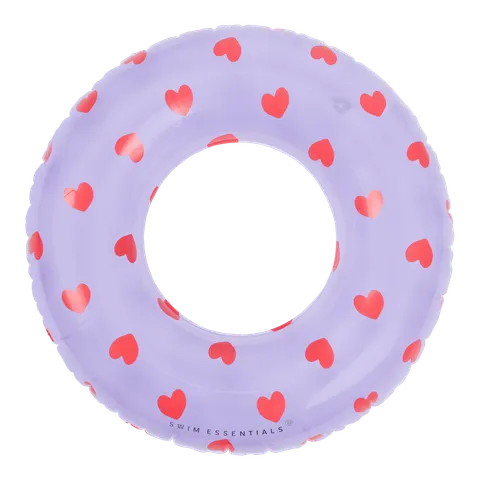Koło do pływania 55 cm Lila Hearts / The Swim Essentials