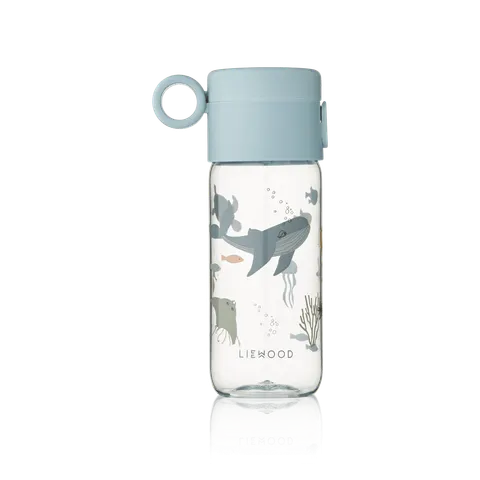 Butelka tritanowa Clemence, 350 ml - Sea creature, sandy / Liewood