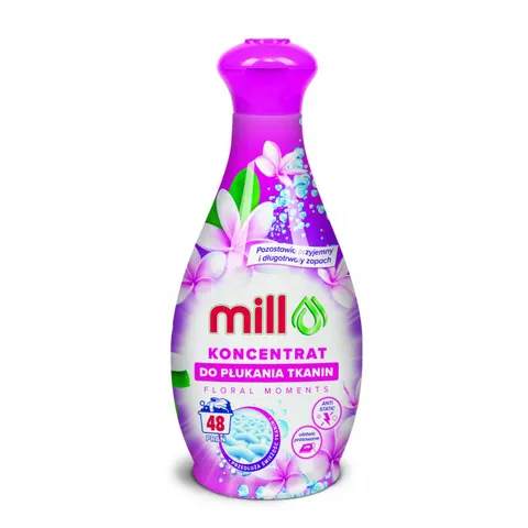 MILL Koncentrat do płukania tkanin FLORAL MOMENTS 48 płukań, 1,3 l