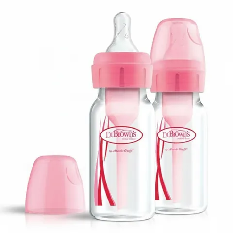Butelki standard 120 ml Options+, 2 szt. - różowe / Dr Brown's