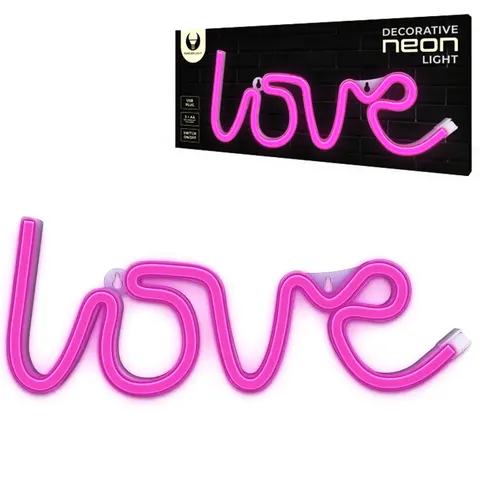 Neon LED LOVE różowy Bat + USB FLNEO5 Forever Light