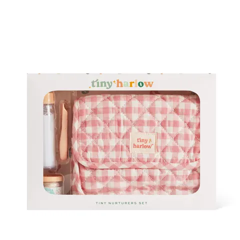 Torba z akcesoriami dla lalek Pink Gingham / Tiny Harlow