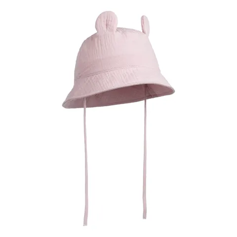 Kapelusz letni z muślinu ROSE / Pink no More