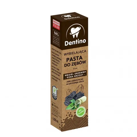 DENTINO Pasta do zębów wybielająca WĘGIEL & BRZOZA, 100 ml