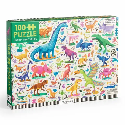 Puzzle Potężne dinozaury 100 elementów 5+ / Mudpuppy