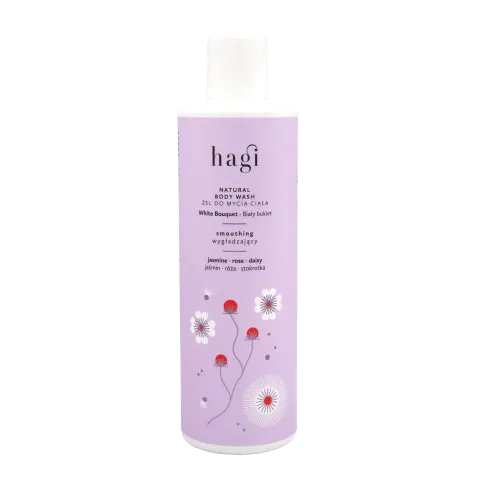 Wygładzający żel do mycia ciała - Biały Bukiet, 300 ml / Hagi