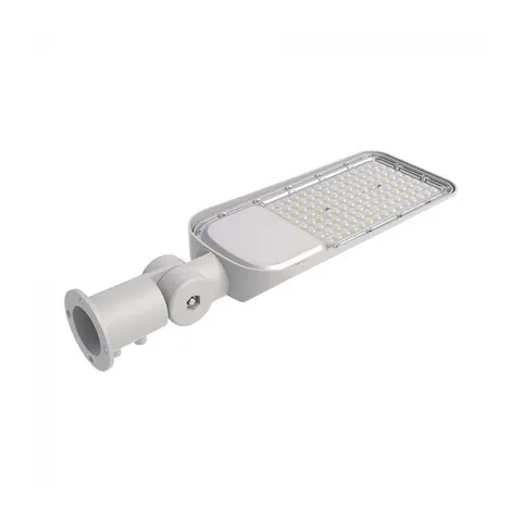 Lampa led uliczna 100W 11480lm z regulowanym uchwytem, barwa swiatła neutralna biel 4000K, obudowa szara IP65, 5 lat gwar, Chip SAMSUNG; 2120426 V-TAC