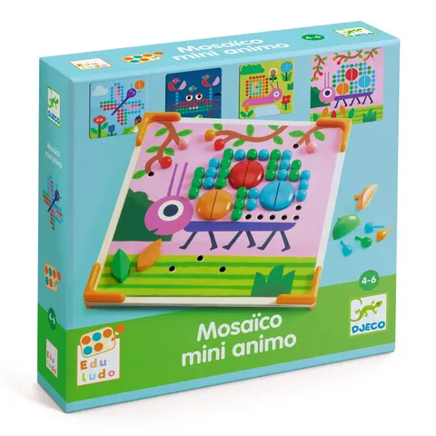 Mozaika MINI ANIMO - kolorowe obrazki / Djeco