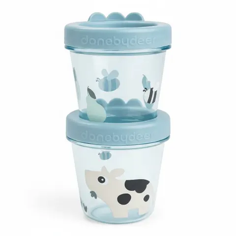 Pojemniki na żywność dla dzieci Tiny Farm Blue, Done By Deer