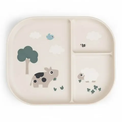 Talerzyk Dzielony Foodie Tiny Farm Sand, Done By Deer