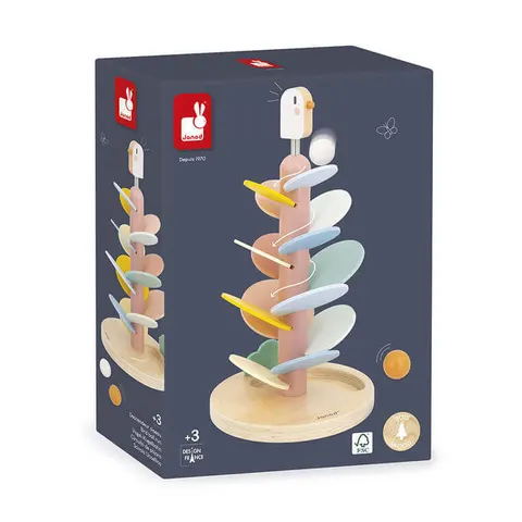 USZKODZONE OPAKOWANIE: Drewniany kulodrom Ptaszek Sweet Cocoon 3+ / Janod