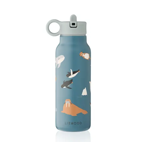 Butelka na wodę Falk, 350 ml - arctic sea, ocean view / Liewood