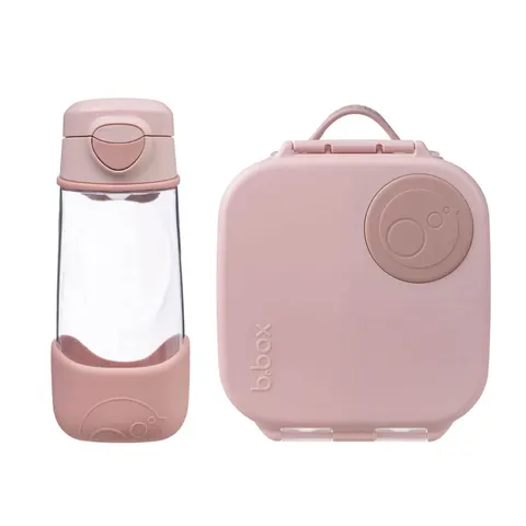 Zestaw Sportowa butelka tritanowa 450 ml + Mini Lunchbox - Blush Crush / B.box