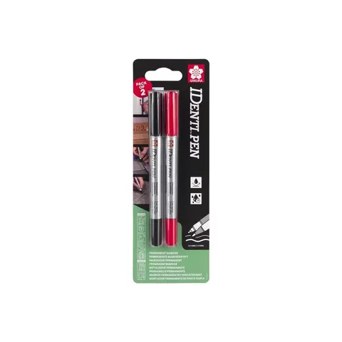 Markery IDenti-Pen czarny + czerwony, Sakura