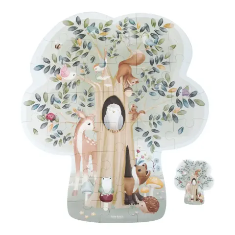 USZKODZONE OPAKOWANIE: Puzzle XL Forest Friends FSC / Little Dutch