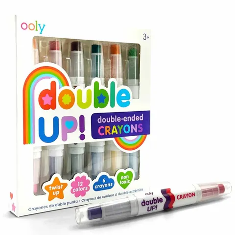 Dwustronne kredki Double Up, 6 szt. / Ooly