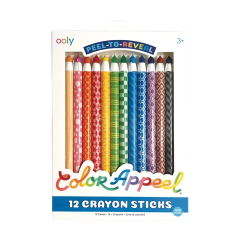 Kredki świecowe obierane Color Appeel, 12 szt. / Ooly