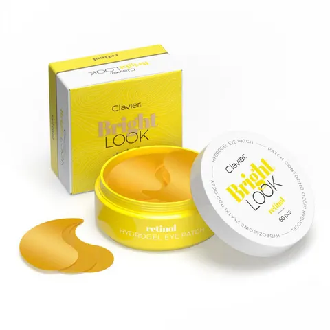 CLAVIER BRIGHT LOOK Płatki pod oczy RETINOL, 60 szt