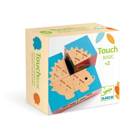 Układanka drewniana z kostek Touch Basic / Djeco