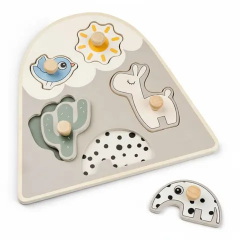Drewniane puzzle warstwowe Lalee Sand / Done by Deer