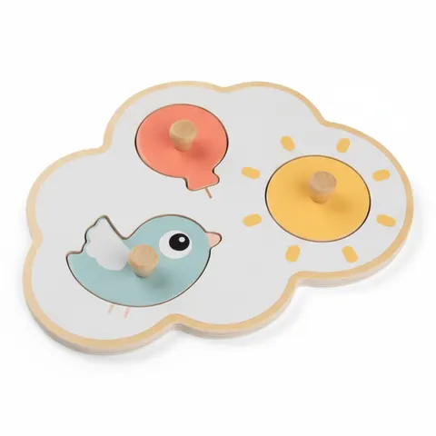 Pierwsze Puzzle z Uchwytami Happy Clouds / Done by Deer