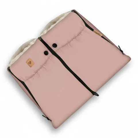 Mufka do wózka Aspen- baby pink / Zaffiro