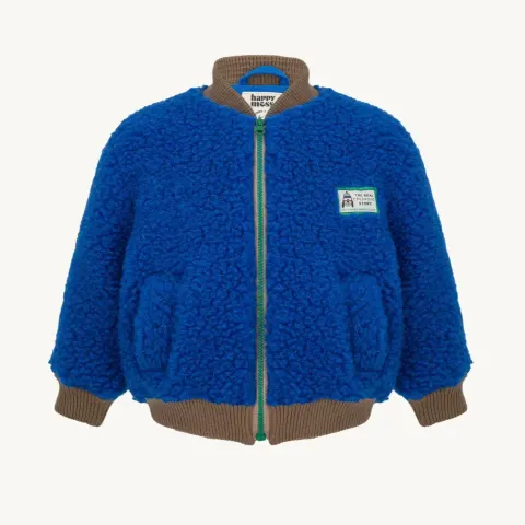 Kurtka wełniana merino - cobalt / Happymess