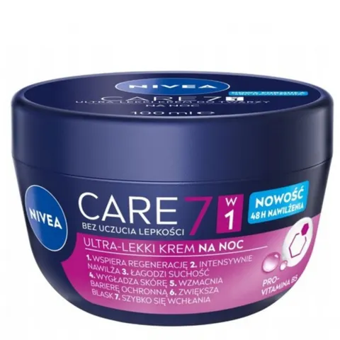 NIVEA CARE 7W1 Krem do twarzy NA NOC, 100 ml
