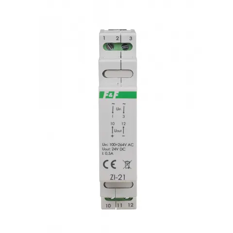 Zasilacz impulsowy 24V DC 0,5A; ZI-21 1M, F&F FILIPOWSKI