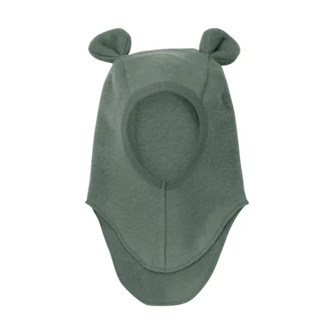 Kominiarka 100% wełny merino z uszkami misia - Beetle / HUTTEliHUT