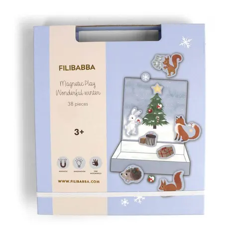 Gra magnetyczna Wonderful Winter - Forest friends / Filibabba