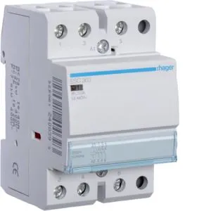 Stycznik 230VAC 3NO 63A AC-7a/b modułowy 3M; ESC363, HAGER