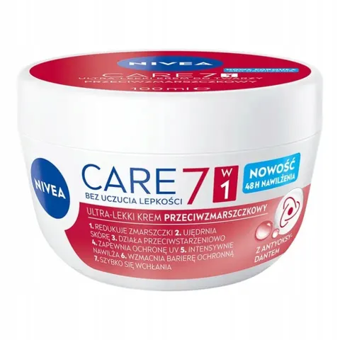 NIVEA CARE 7w1 Krem do twarzy PRZECIWZMARSZCZKOWY, 100 ml